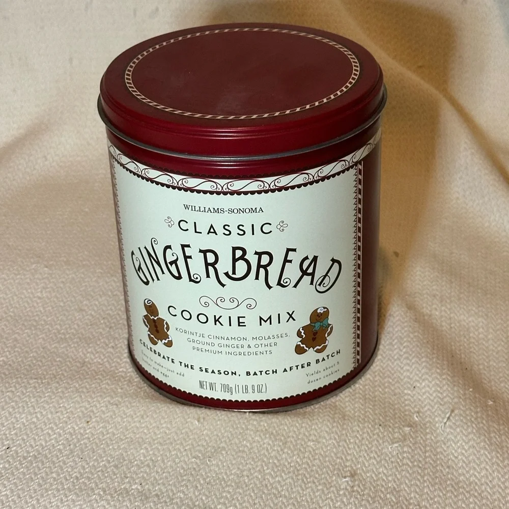 Williams Sonoma Gingerbread Cookie Tin